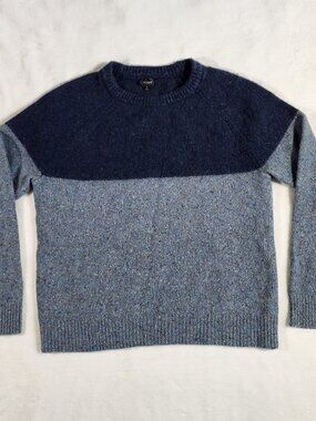 J. Crew Color Block Donegal Wool Large Sweater Style #AS396